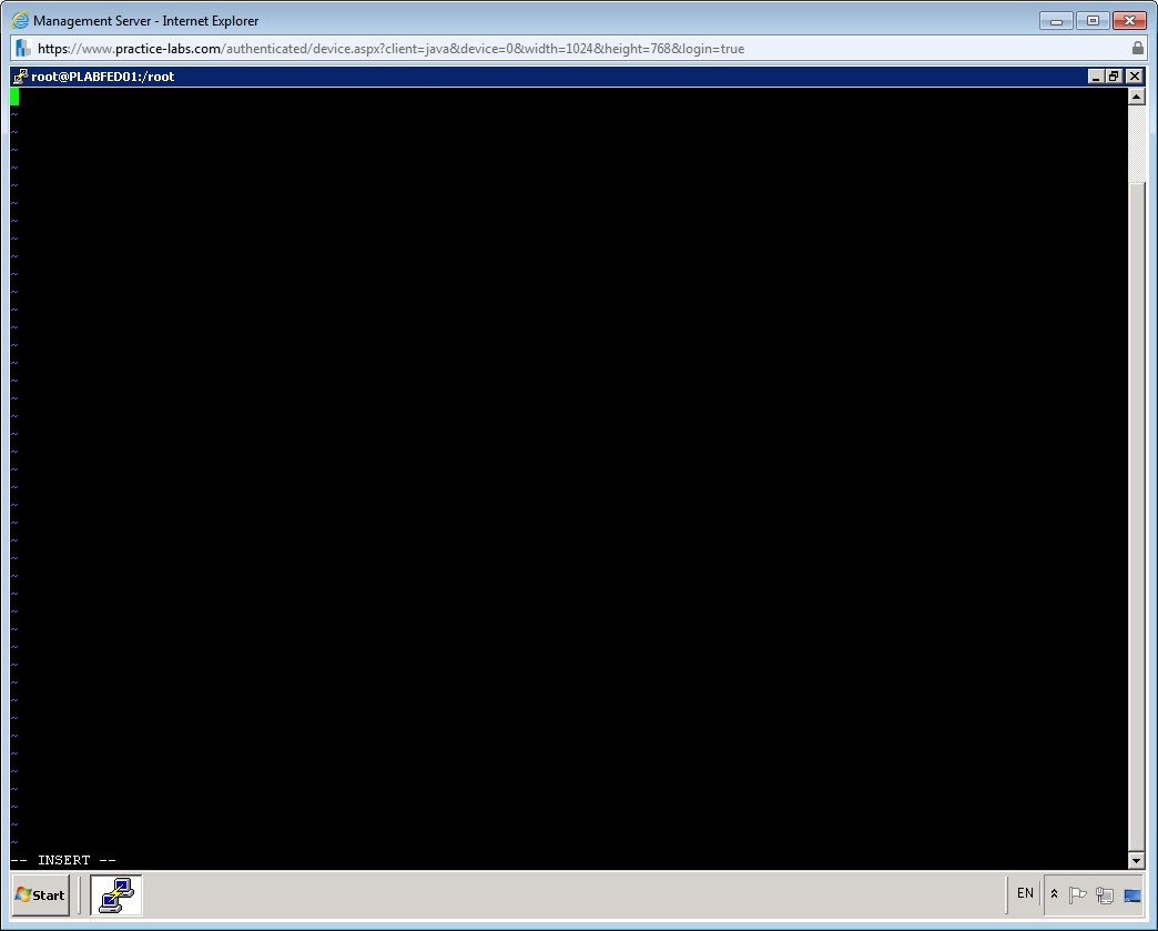 Practice Labs screenshot.
